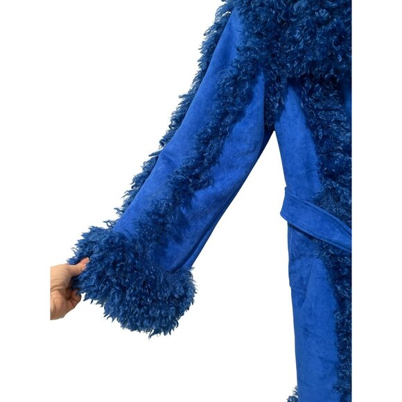 Ow Collection $550 Revolve Aspen Mountain Blue Coat Sz Small NWT Jacket - Picture 6 of 12